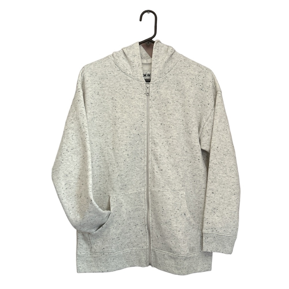 New Madewell Betterterry Full-Zip Long Hoodie Sweatshirt OrganicCotton Size XXL